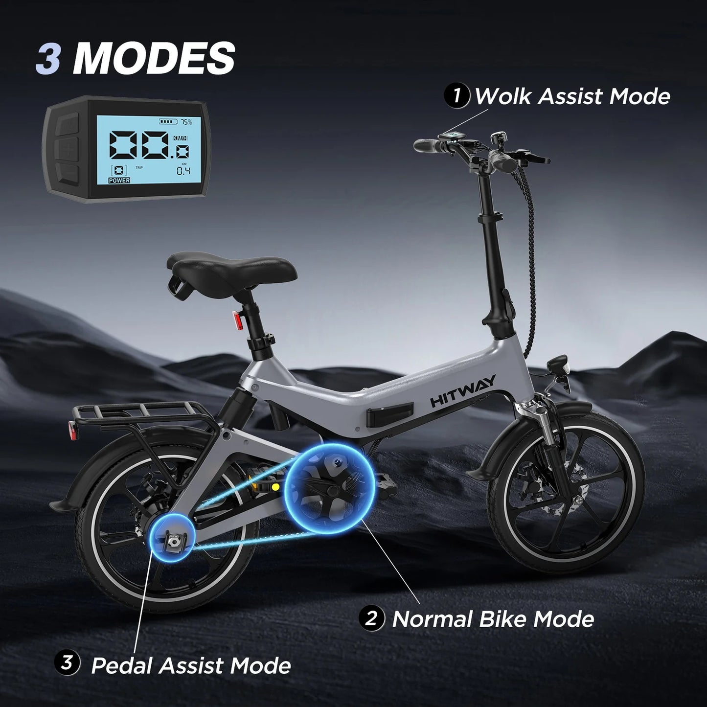 Hitway BK2 Folding Electric Bike