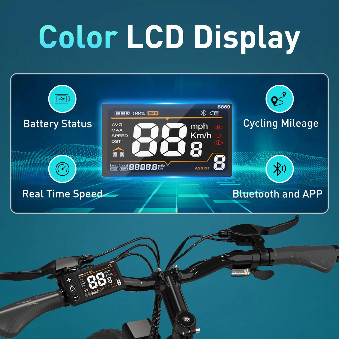Hitway BK15 4.0 Fat Tire Electric Bike