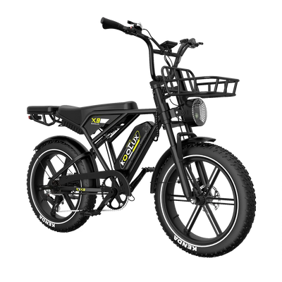 KOOLUX X9 Pro 750W Ebike Dual Battery 48V 15.6AH*2 20*4.0'' Tire Hydraulic Brakes Electric Bike