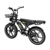 KOOLUX X9 Pro 750W Ebike Dual Battery 48V 15.6AH*2 20*4.0'' Tire Hydraulic Brakes Electric Bike