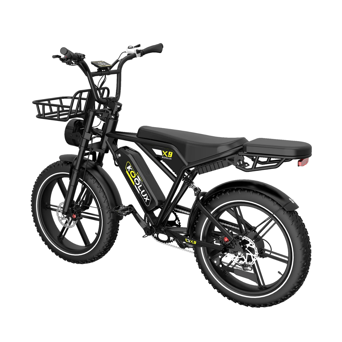 KOOLUX X9 Pro 750W Ebike Dual Battery 48V 15.6AH*2 20*4.0'' Tire Hydraulic Brakes Electric Bike