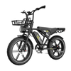 KOOLUX X9 Pro 750W Ebike Dual Battery 48V 15.6AH*2 20*4.0'' Tire Hydraulic Brakes Electric Bike