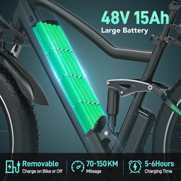 Hitway BK9S 720Wh 26×4.0 Inch Fat Tires Electric Bike